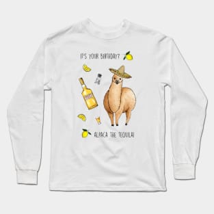 Alpaca the tequila Long Sleeve T-Shirt